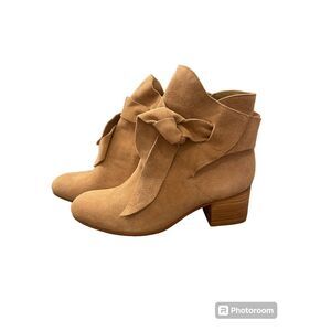 Rachel Zoe Women's Kate Oil Suede Tan Boots‎ Size 8 Bootie Leather